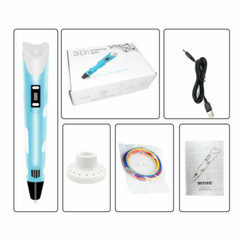 3D Printing Pen Set 3D Drawing Pen with Led Display 3 Color Filament Kid Gift