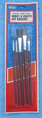 Artist Brushes Set of 5 Genuine Camel Hair Painting Art Supplies Hobby New