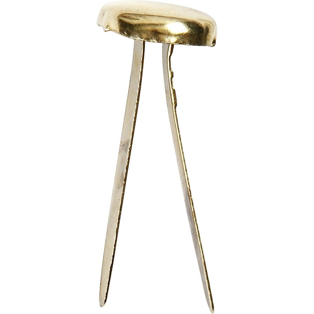 Paper Binders, L: 20 mm, gold, 70pcs