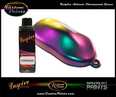 INSPIRE CHROMACOAT GREEN 4oz AIRBRUSH, CUSTOM PAINT, CHAMELEON, MOTORCYCLE
