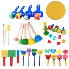 Paint Sponges,Paint Sponges for Kid,Early Learning Toddlers Paint Brushes Spo…