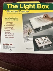 THE LIGHT BOX BY Porta-Trace MODEL 1012-1 TRACING CALIGRAPHY. Used Once