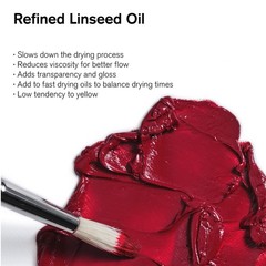Linseed Oil 250ml Bottle Winsor & Newton Refined 8.4-oz