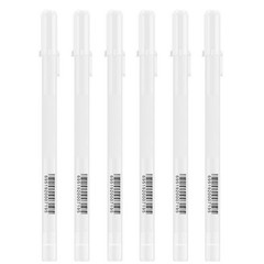 3Pack 0.8mm Fine F Tip White Gel Ink Marker Pen Drawing Art Sketching Painting