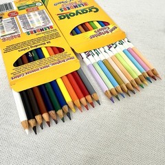 Crayola Blenders & Basics 24 Colored Pencils & Sketch Pad Set Binney 2001 New