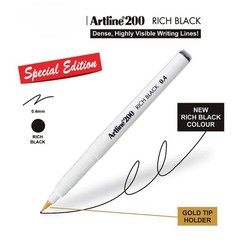 Artline 200 Writing Pen Fine Line 0.4mm Blur Resistant Ink For Writing -12 pcs