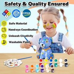 FUNZBO Paint Your Own Dog Lamp Kits – Easter Basket Stuffers, Arts and Crafts…