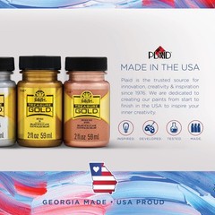 Treasure Gold Acrylic Craft Paint, Champagne 4 fl oz Premium Metallic Finish …
