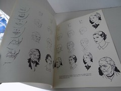 101 Heads (How to Draw), pen pencil brush, Walter T Foster 1980s (unused)