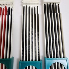 Lot 3 Vintage Berol Eagle Turquoise Drawing Drafting Leads Filmograph Black/Red