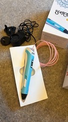 3D Printing Pen Starter Kit Blue Bundle Excellent Condition SCRIB3D