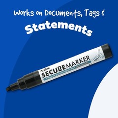 Artline Secure Marker Redacting Pen | Blackout 1 Count (Pack of 3), Black