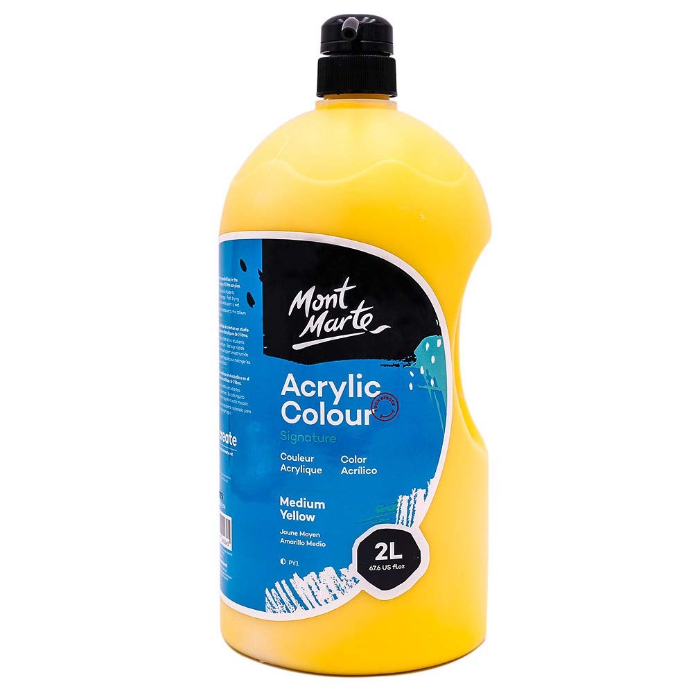 Mont Marte Discovery School Acrylic, 1/2 Gallon (2 Liter). Ideal for Students.