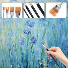 4Pcs Comb Artist Brush Set, Professional Grainer Brush, Paint Brush C…