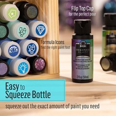 FolkArt Dragonfly Glaze Assorted Acrylic Craft Paints, Blue-Green-Gold Shift …