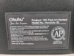 Ohuhu Alcohol Markers 104-color Double Tipped Brush & Chisel- Refillable Markers