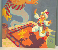 Aladdin Paint-by-Number Vintage 50’s-60’s PBN Craftint 16″x12″ RARE Really Nice