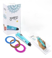 SCRIB3D P1 3D Pen – with 3 meters of 3 Colors Filament (Open Box)