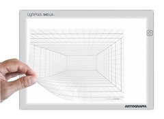 4 Pack 8.5×11 inch Perspective Grid Transparency Sheets for Tracing Sketching