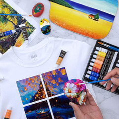 Acrylic Paint Set for Pumpkin Painting, 16 Colors Painting Supplies for Canvas W