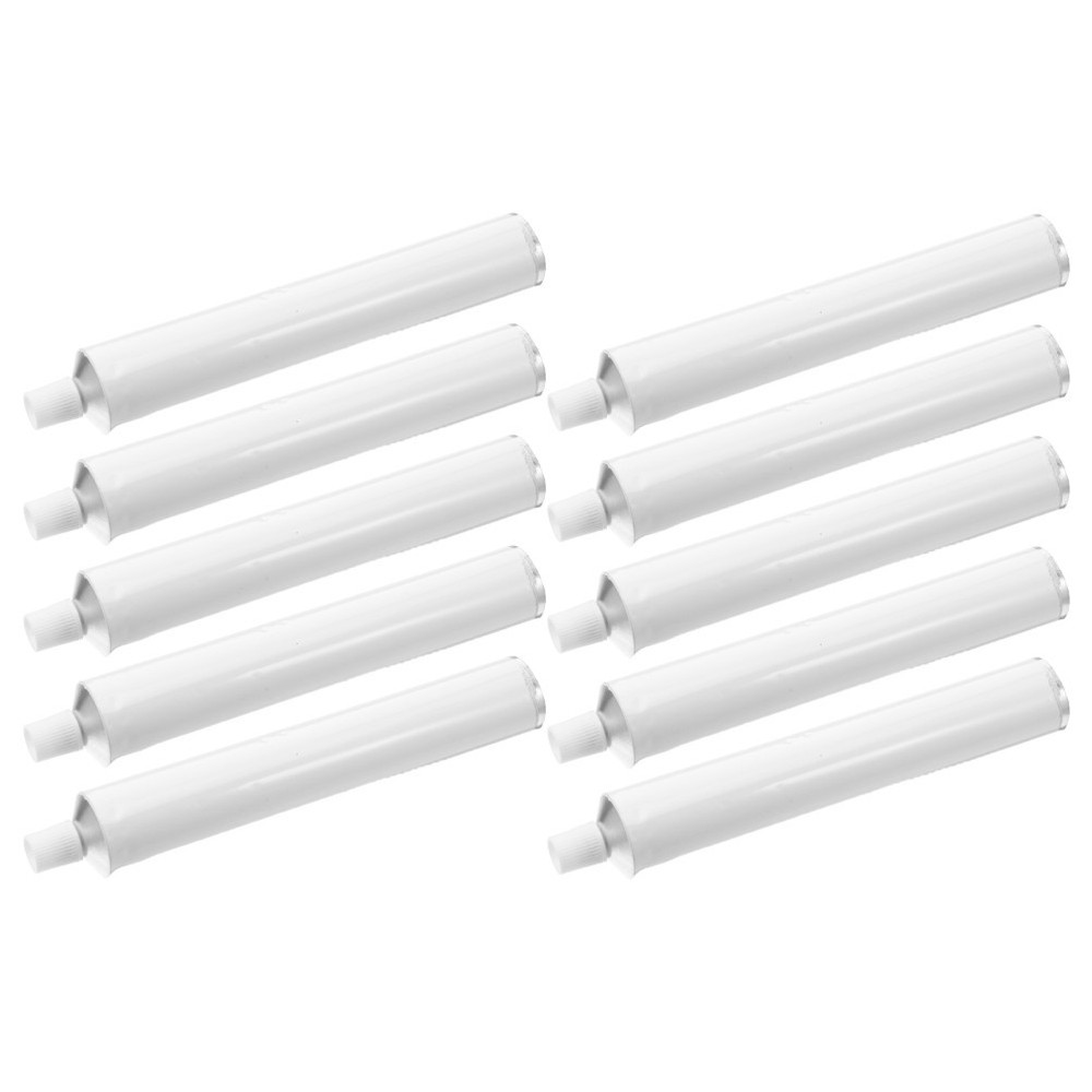 10 Pcs Aluminum Air Pipe Refillable Painting Accessories Empty Art Containers