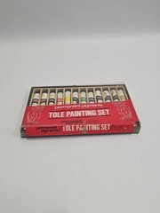 Vintage Permanent Pigments Tole Painting Set No. 4812, 12 Tubes 10 ml Each USA