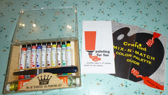 Vtg 50s 60s Craftint No 19 Starter Oil Painting Set UNUSED 10 Colors + Extras