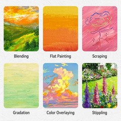 Oil Pastels 100 Colors 104 Sticks Professional Artist Blending Layering Vibrant