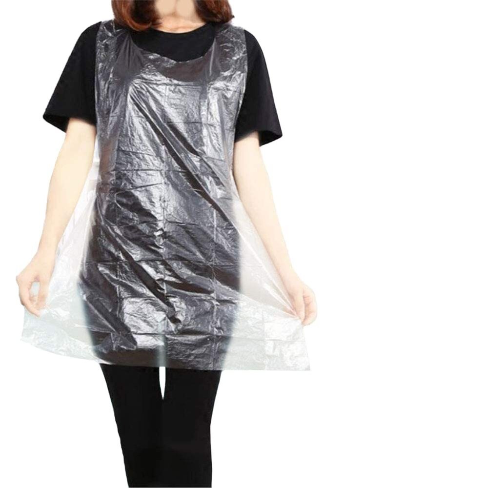 Disposable Aprons (50 Count), Plastic apron for Painting Party, Cooking