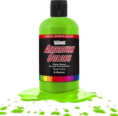 Neon Green Acrylic Special Effects Airbrush Paint – 8oz Ready to Spray Air Br…