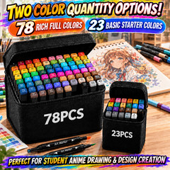 78PCS/23PCS Dual Tip Alcohol Art Marker Set