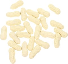 25pcs Peanut Eraser Funny Decorations Students Erasers 1.5X3.7CM, As Shown