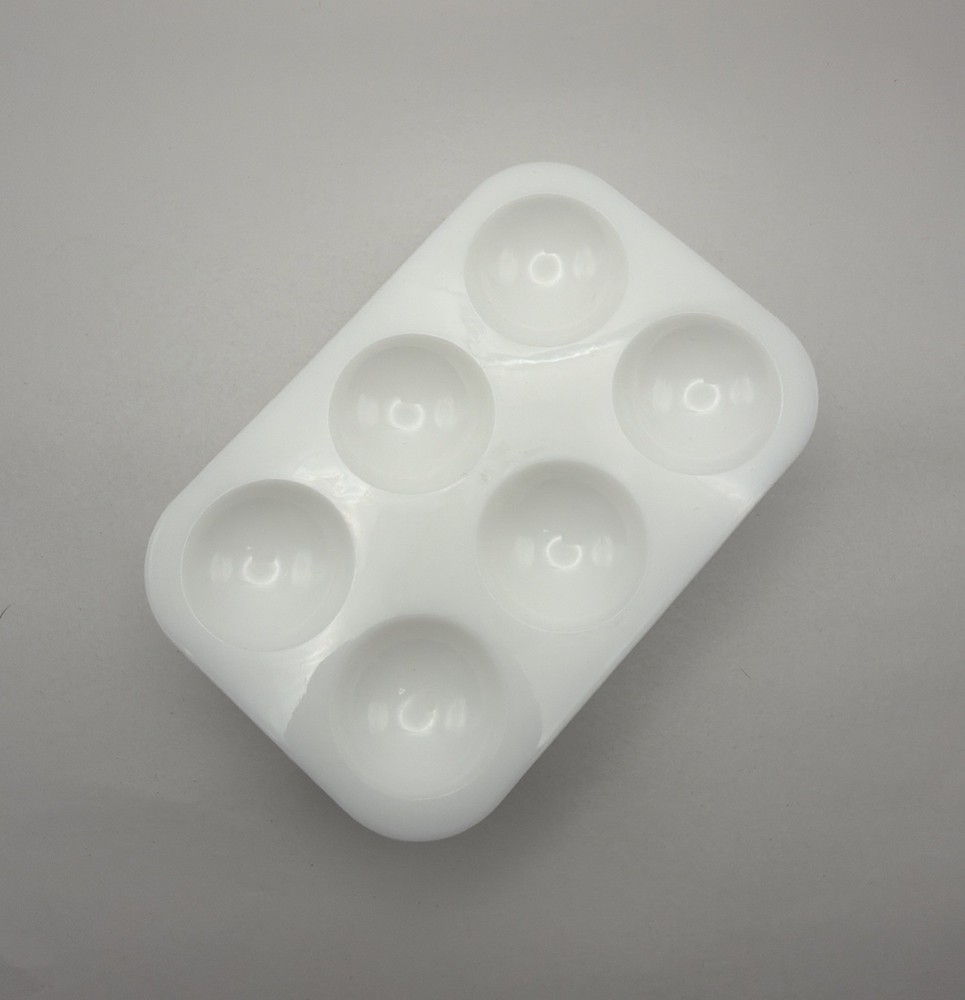 15 Pack Of White Paint Tray Palette, 6 Well For Oil, Acrylic, Watercolor Paint –