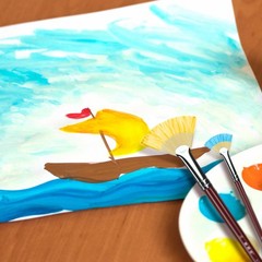 XDT#646 Fan Art Brush 9Pc #0#2#4#6#8#10#12#14#16 Hog Acrylic Oil Watercolor