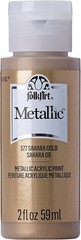 Sahara Gold Metallic Acrylic Paint 2 oz – Perfect for Arts & Crafts Projects