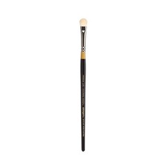 Gold Oval Mop Brush for Blending Oil Acrylic Watercolor Makeup Soft Hair