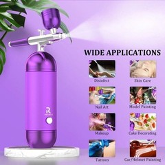 Portable Air Compressor Airbrush Paint Spray Gun Nail Art Tattoo Airbrush Kit