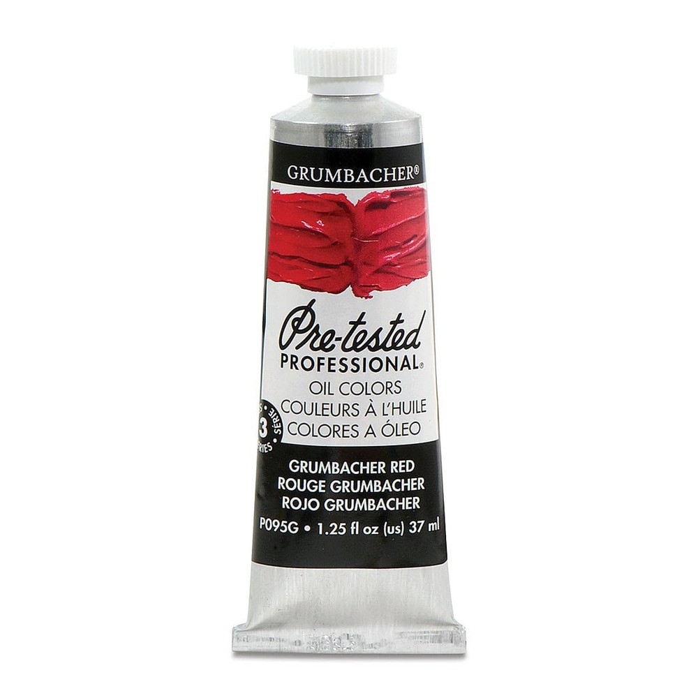 Grumbacher Pre-Tested Artists Oil Colors red 1.25 ounces, Red