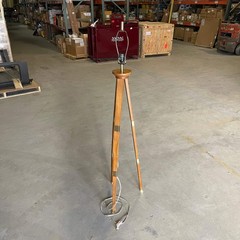 Vintage Wood Easel Lamp 61.5″ x 13.5″ x 13.5″ Wood & Brass