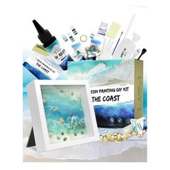 Crafts For Adults Women Teen Girls Ocean Beach UV Resin Kit for beginners Art…
