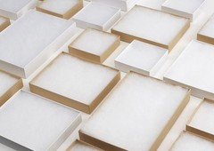 MESHA Brown Jewelry Gift Boxes with Lids 10 PC, 6x5x1 Cotton Filled Jewelry B…
