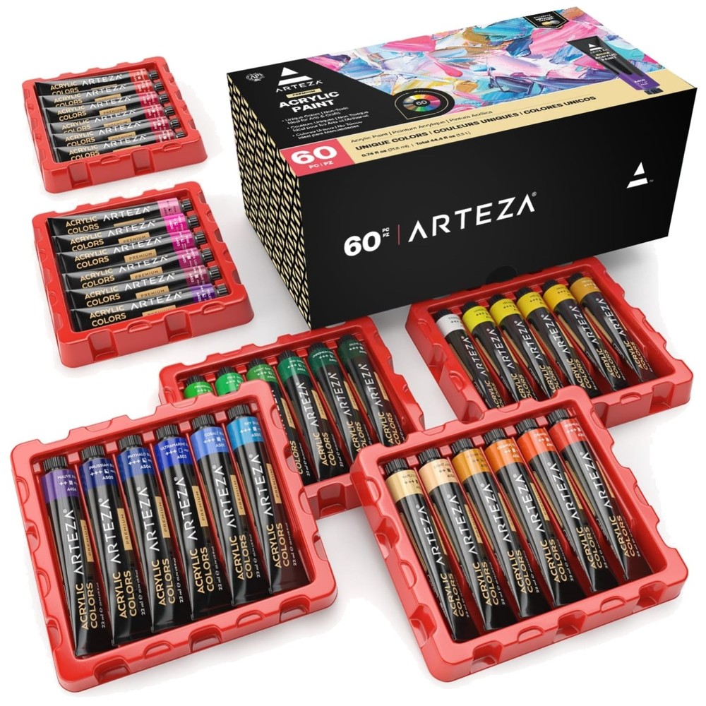 Acrylic Paint Set – Metallics & Variety Pack
