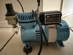 TC-320 Mini Airbrush Air Compressor 1/5 HP 58 PSI Regulator Gauge 120V