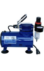 Paasche D500SR 1/5 HP Oilless Compressor with Regulator and Moisture Trap – Blue