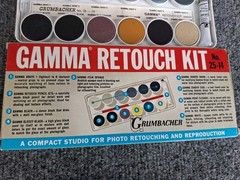 Grumbacher Gamma Retouch Kit No. 25-14 Brand New Old Stock Photo Retouching