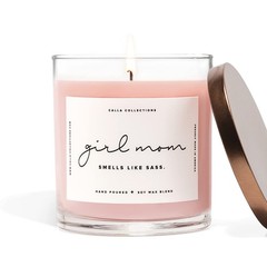 ThreeKin Scented Candles for Girl Mom, Natural Soy Wax 75 Hour Burn, GirlMom