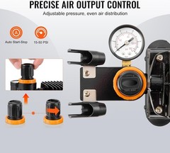 Airbrush Kit, Professional Airbrush Set with 1/5 HP Compressor & 3 Airbrus