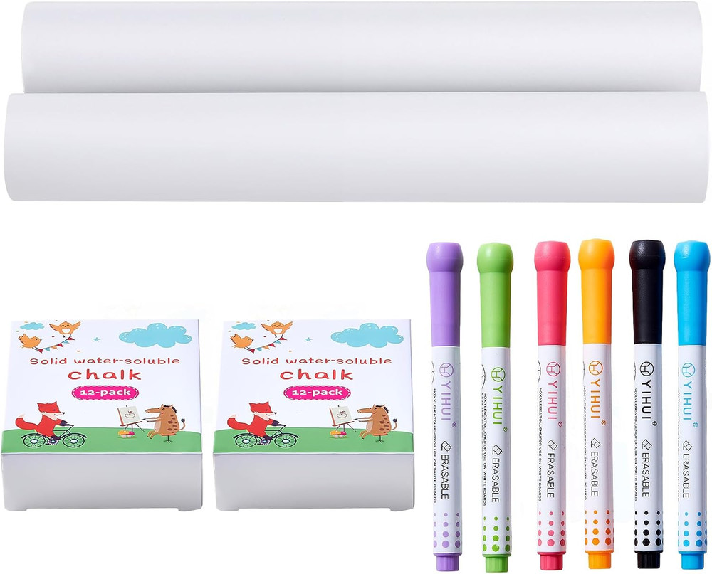 Easel Accessory Set, 32 PCS Kid’S Art Easel Painting Kit Including Chalks, Dry-E