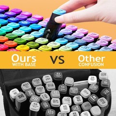 Alcohol Markers 262 Colors with Base Drawing Pen Dual Tip Art Markers for Ske…