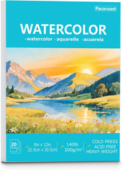 Watercolor Paper, 9″X12″ Cold Press Water Color Paper Pad, Artist